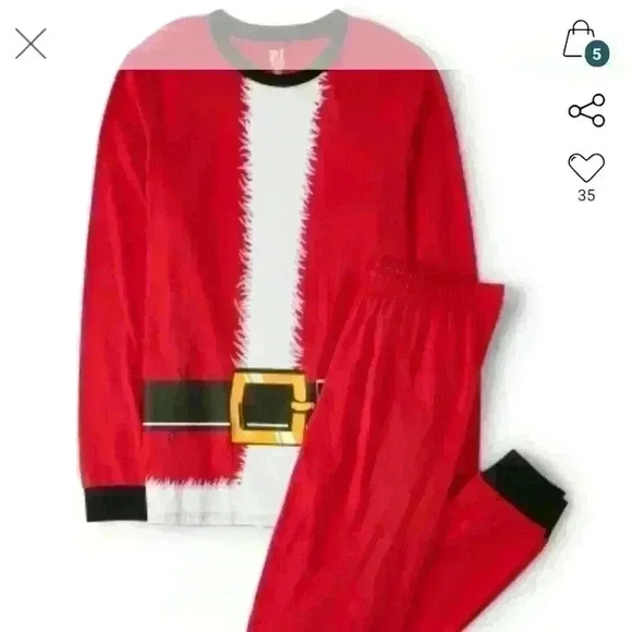 Childrens Place Unisex Santa Pajamas - Picture 4 of 4